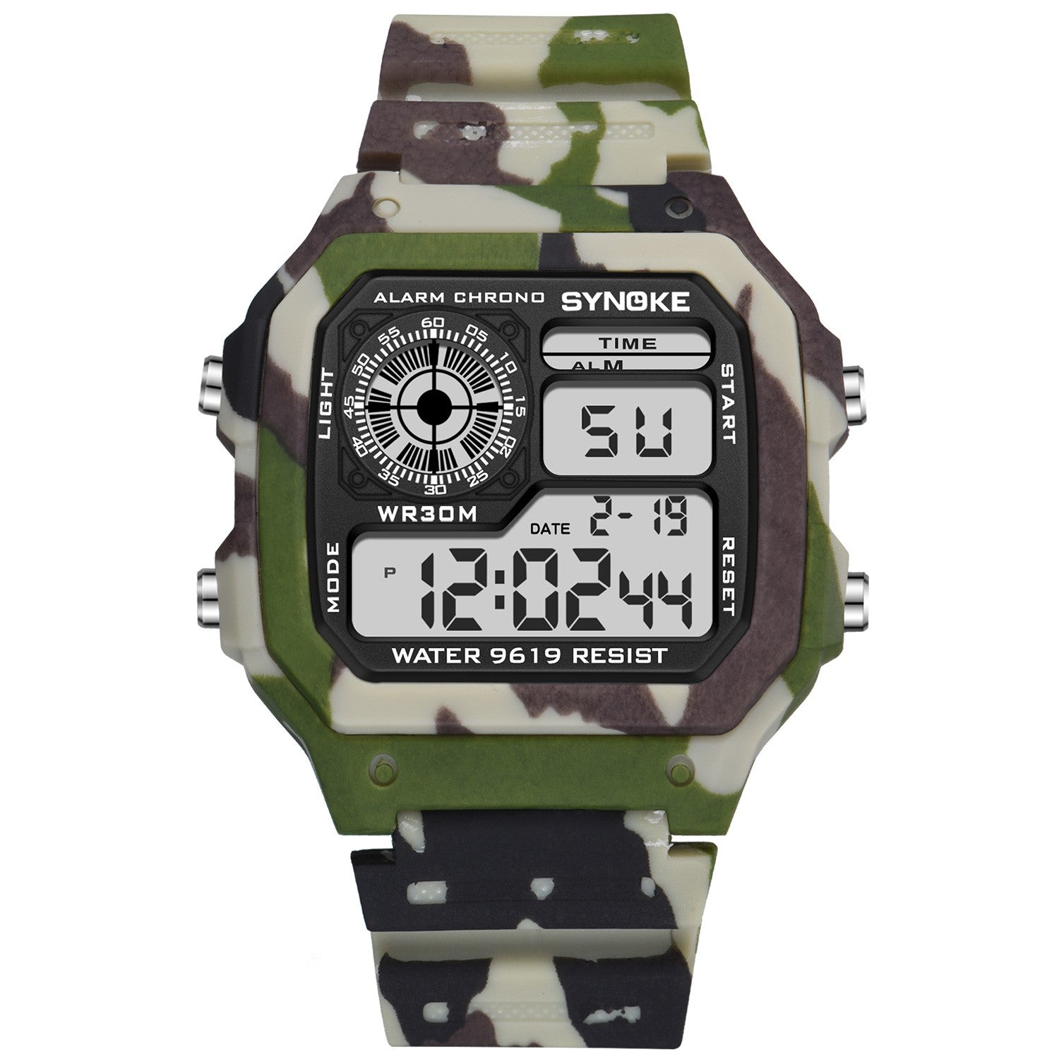 Relógio Digital Esportivo Synoke Militar