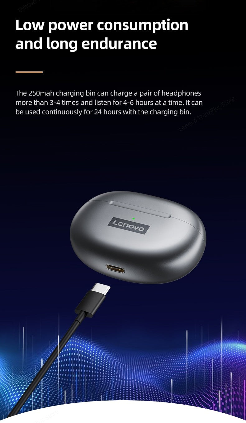 Fone Bluetooth Lenovo LP5 TWS HiFi
