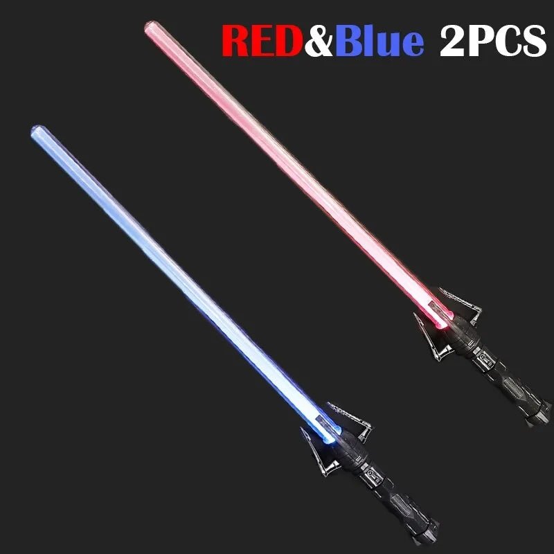 Espada Laser Retrátil 2 em 1 com Luz | Vermelha e Azul