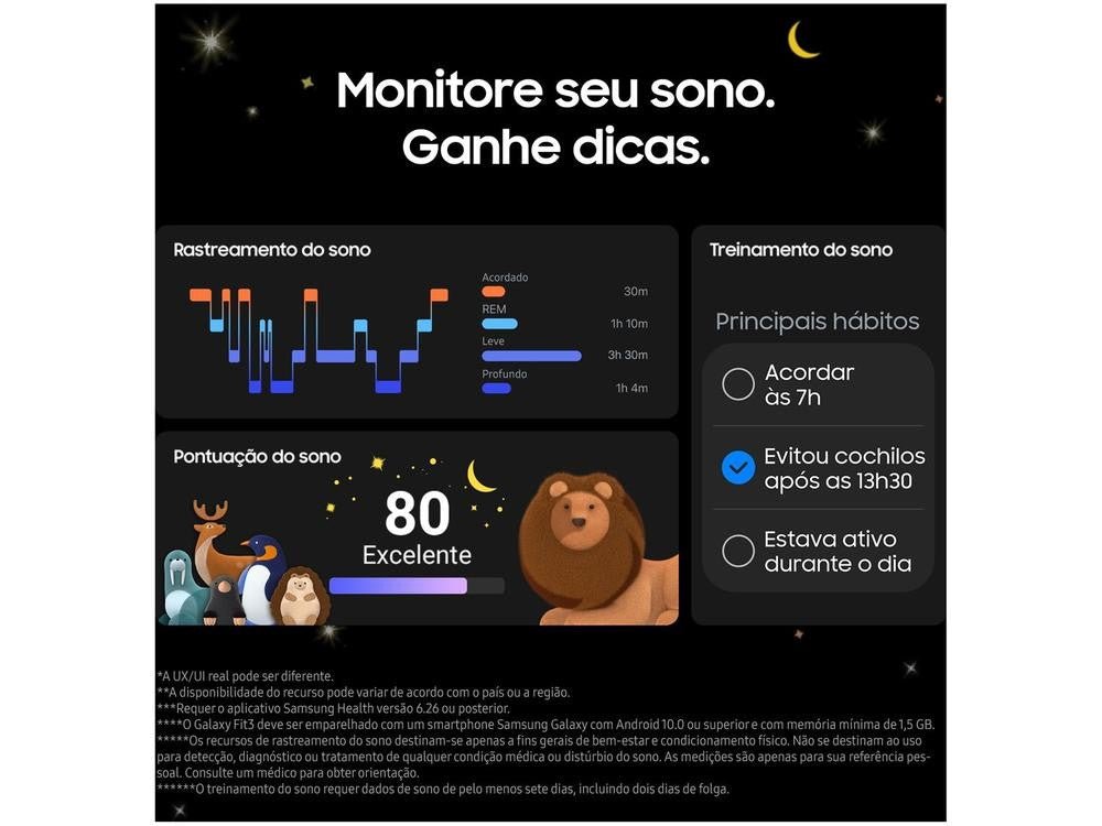 Smartband Samsung Galaxy Fit3 Prata