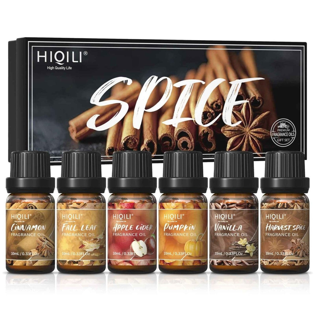 Kit com 6 Óleos Essenciais HIQILI 10 ml