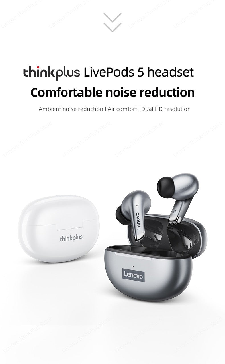 Fone Bluetooth Lenovo LP5 TWS HiFi