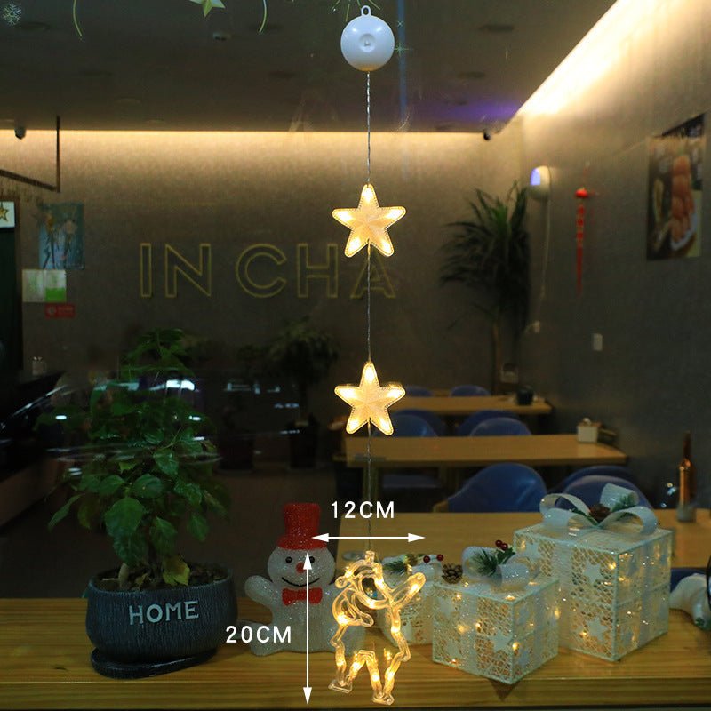 Kit com 3 Enfeites de Janela LED para Natal