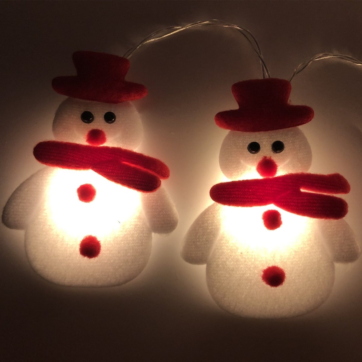 Cordão de Luz LED de Natal com Enfeites