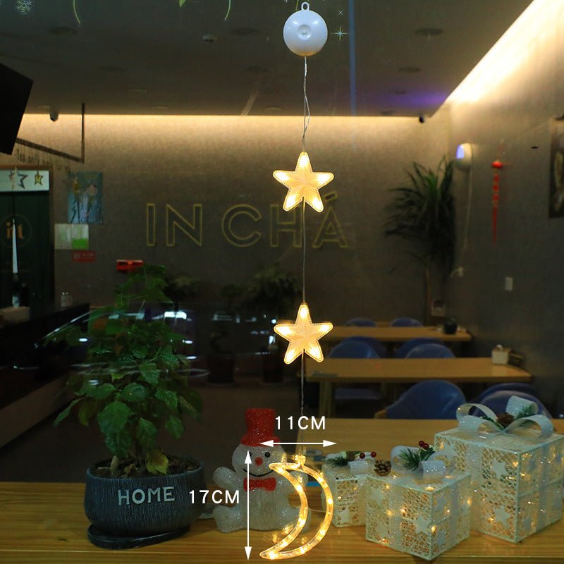 Kit com 3 Enfeites de Janela LED para Natal