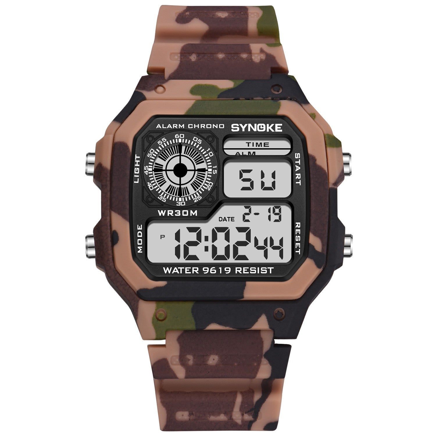 Relógio Digital Esportivo Synoke Militar