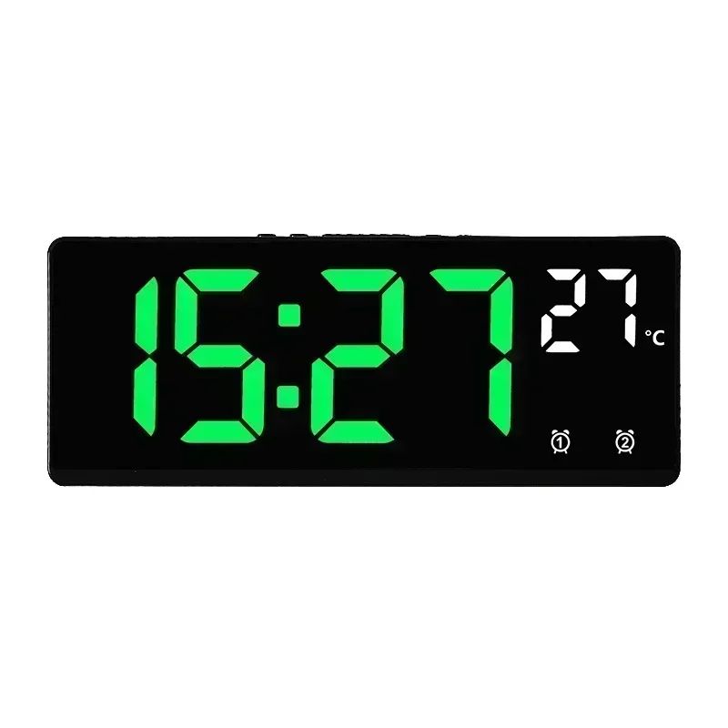 Despertador Digital LED com Temperatura e Função Soneca