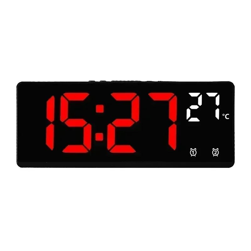 Despertador Digital LED com Temperatura e Função Soneca