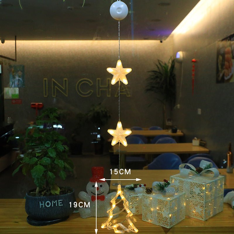 Kit com 3 Enfeites de Janela LED para Natal