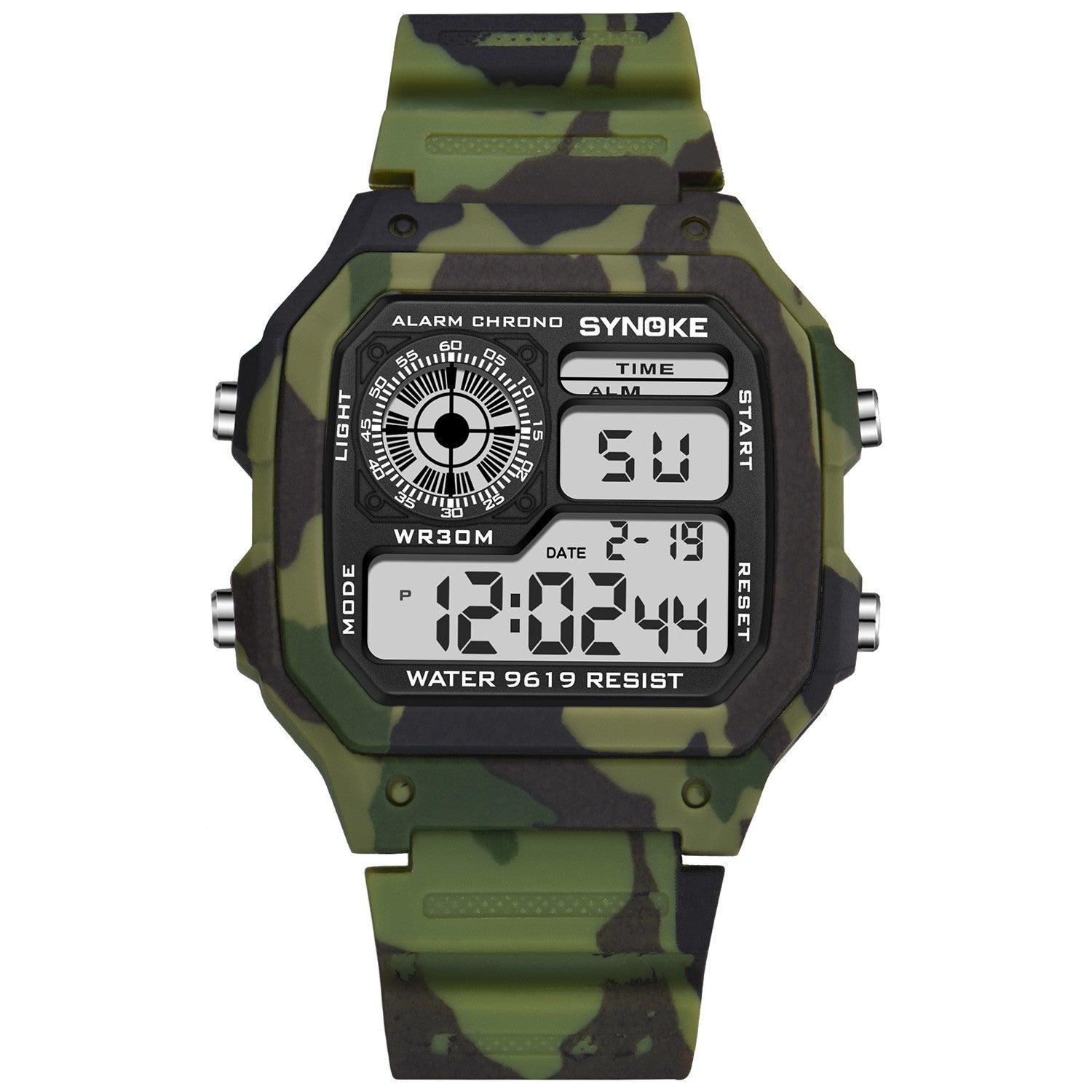 Relógio Digital Esportivo Synoke Militar