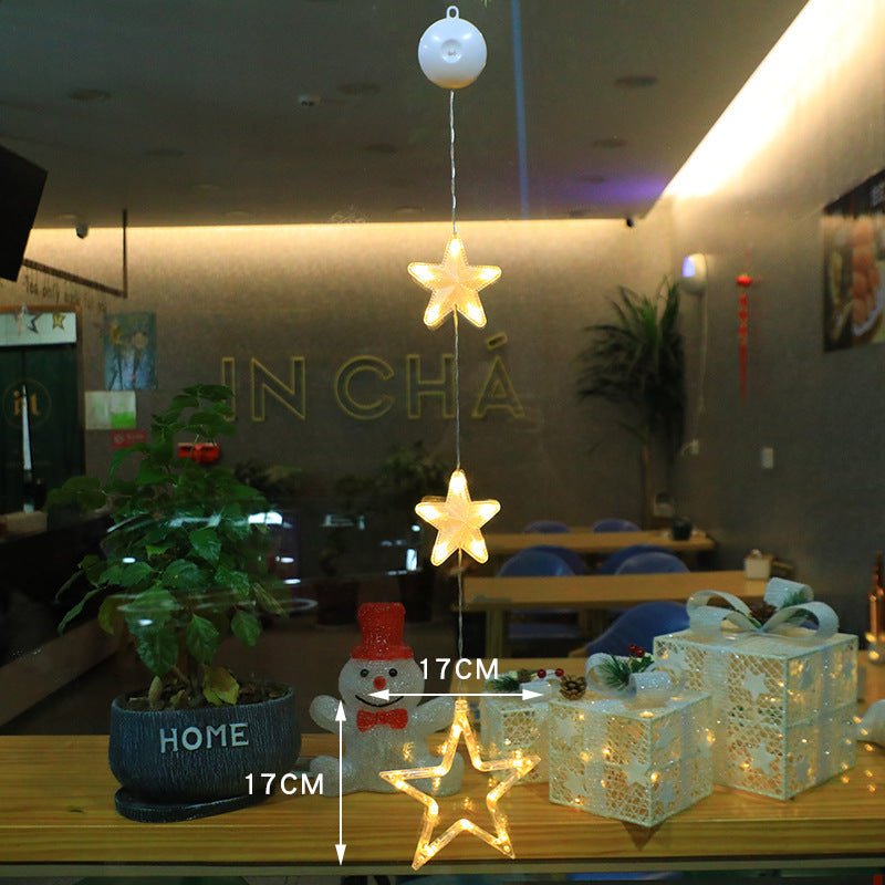 Kit com 3 Enfeites de Janela LED para Natal