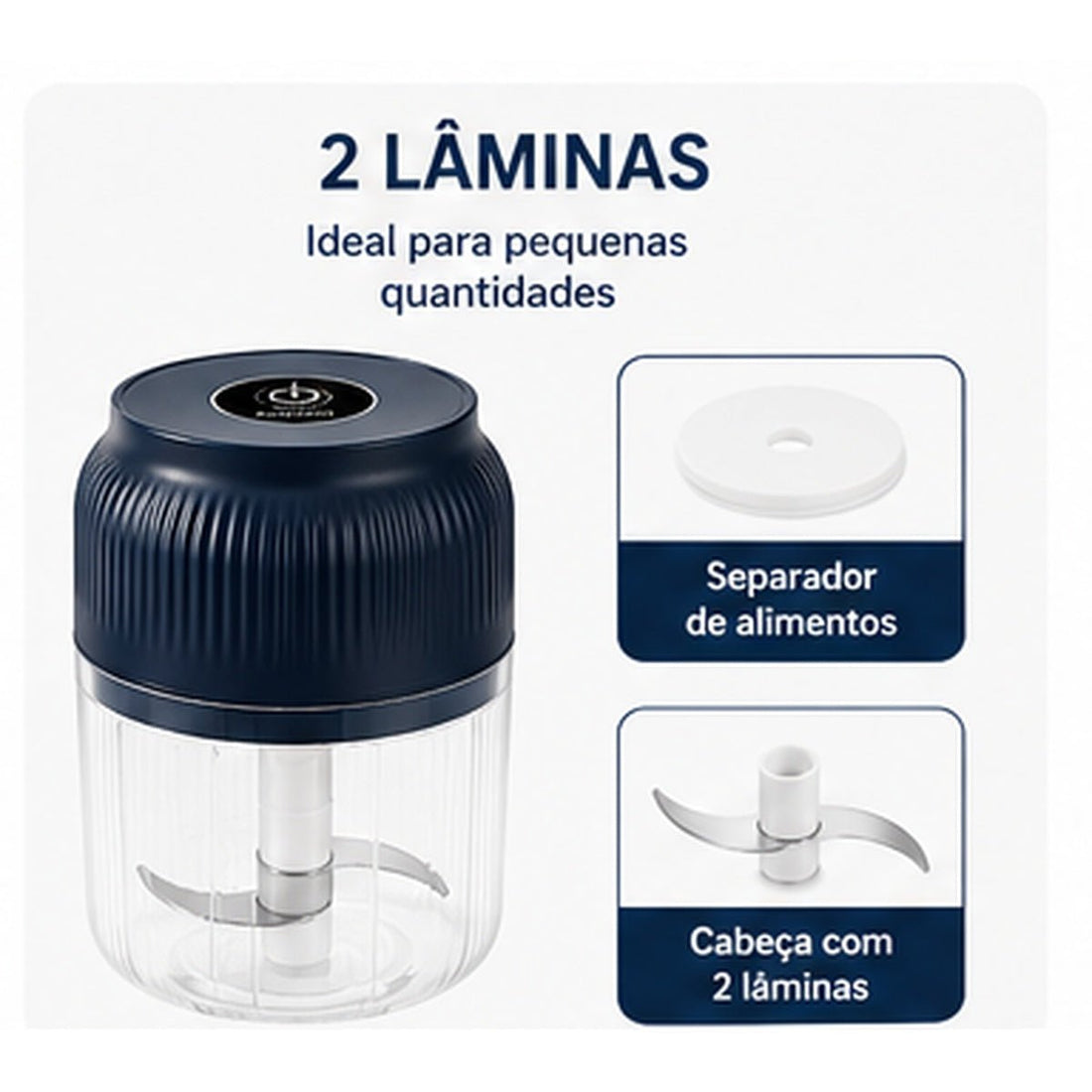 Mini Triturador Elétrico Portátil 250 ml
