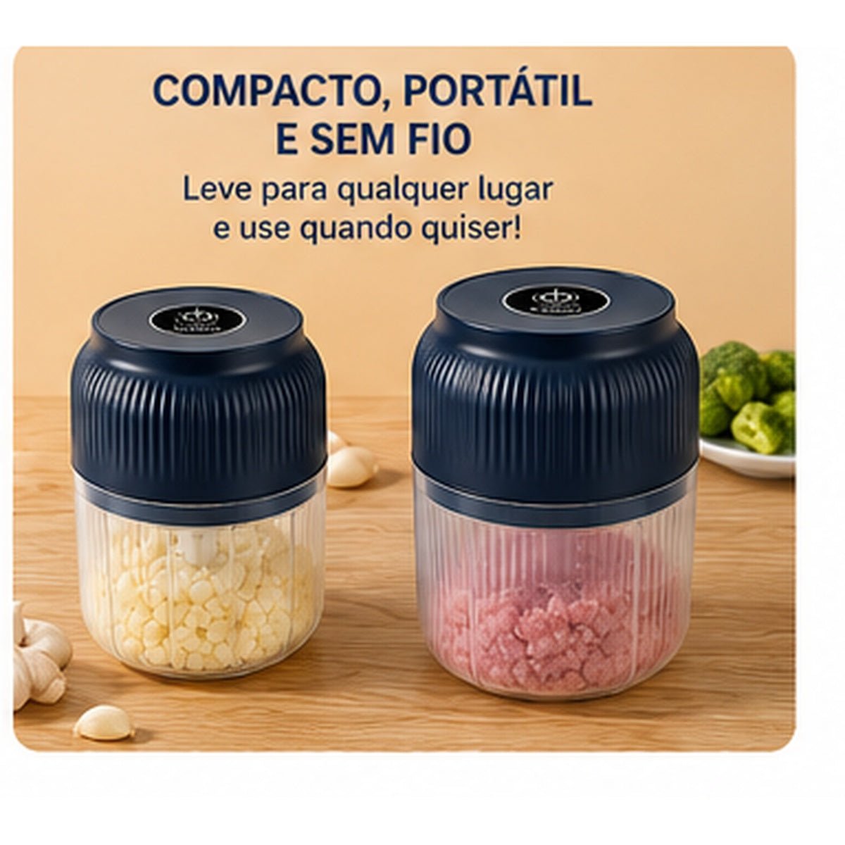 Mini Triturador Elétrico Portátil 250 ml