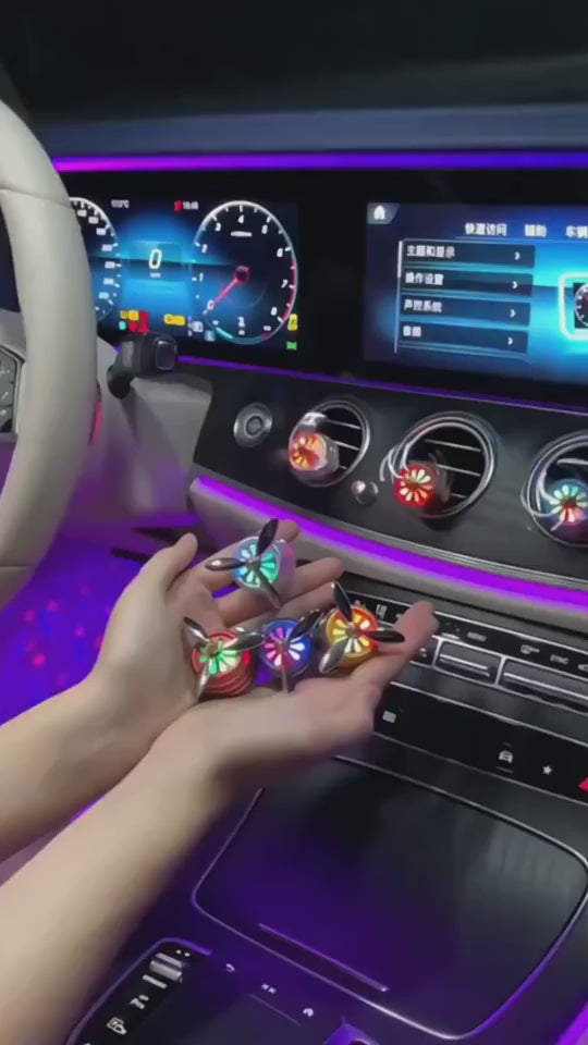 Mini Aromatizador Automotivo LED para Saída de Ar